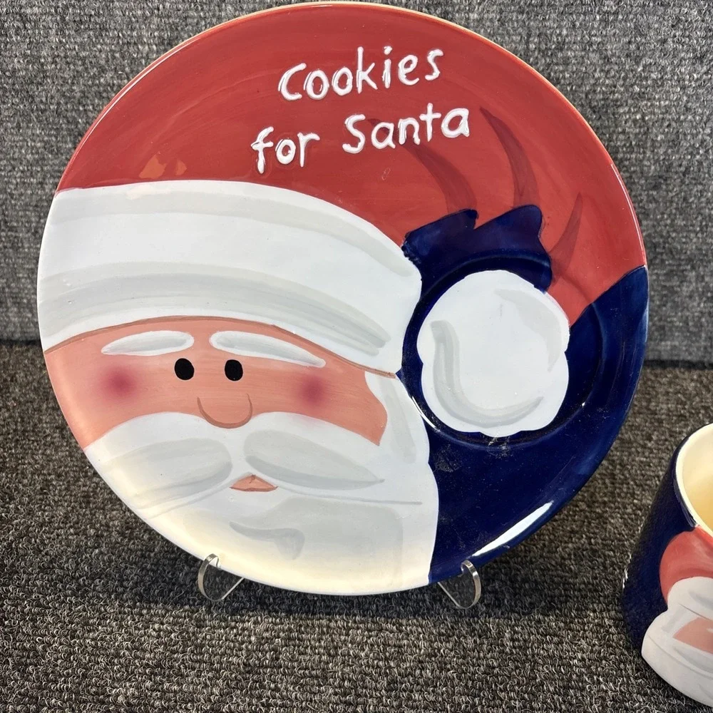 Make the Season Bright~Cookies & Mild for Santa Plate & Mug